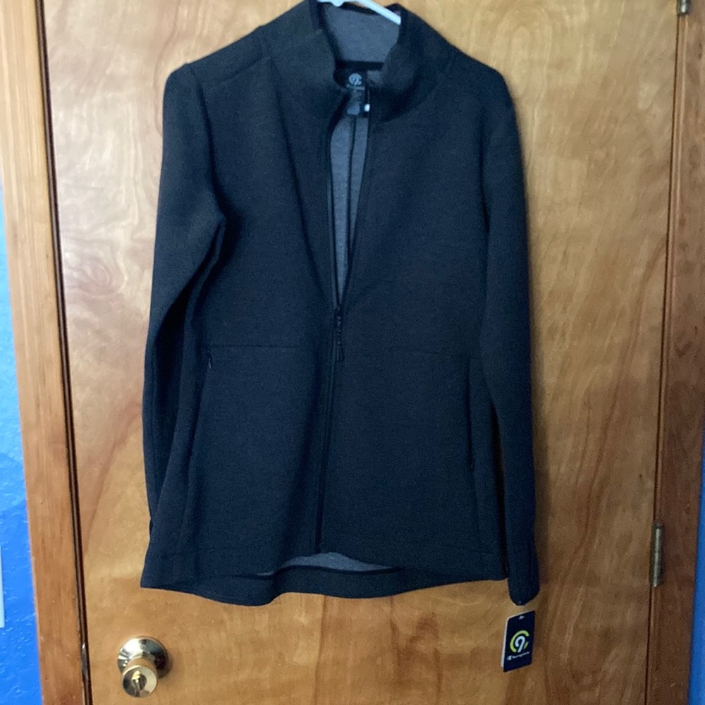 Black Athletic Zip-up